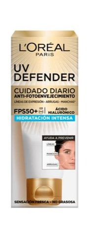 L&#39;Oreal UV DEFENDER HIDRATACION INTENSA  FPS50+