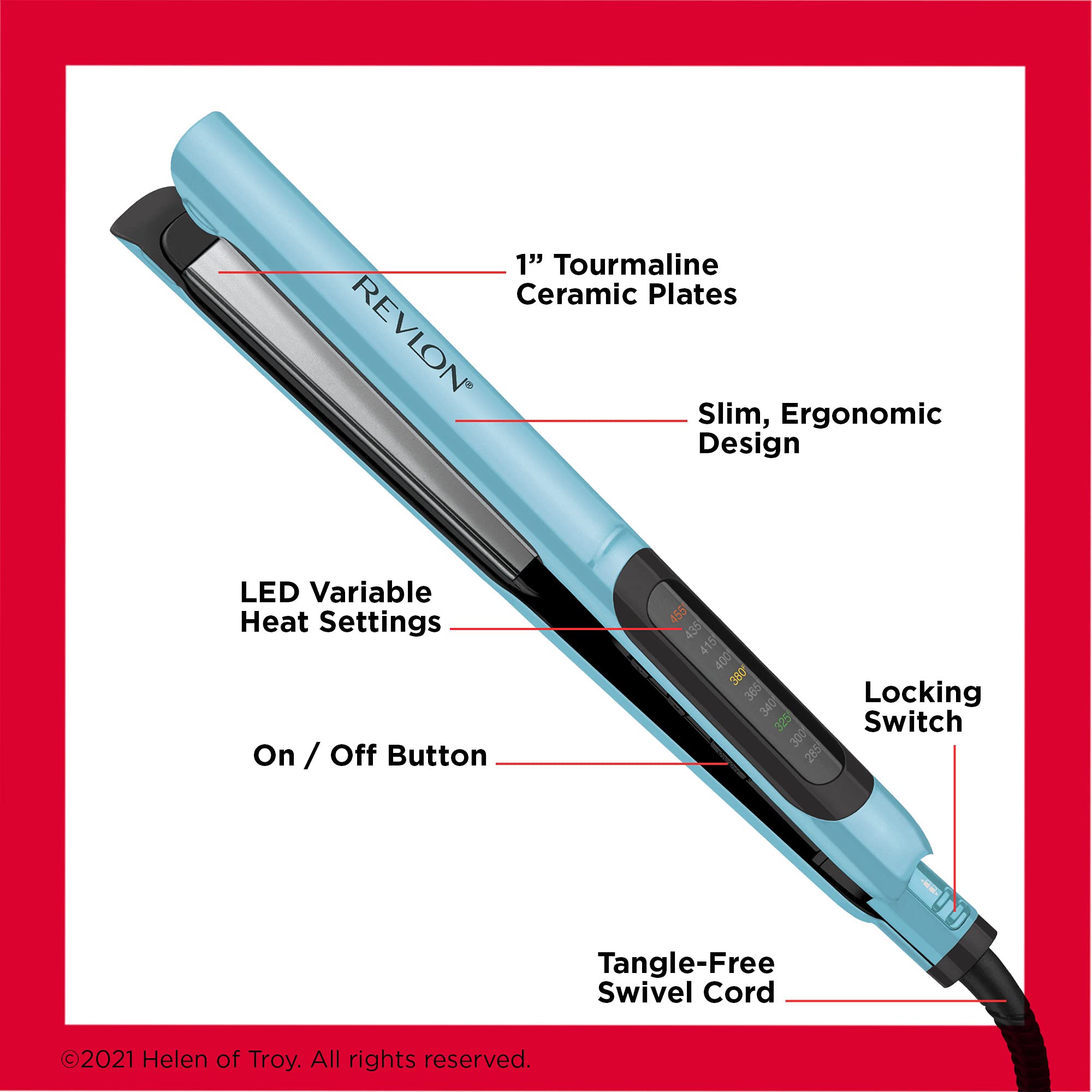 REVLON 1 INCH PRECISE CONTROL STRAIGHTENER