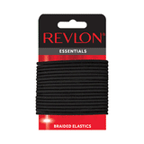 MEDIUM BLACK BRAIDED ELASTICS