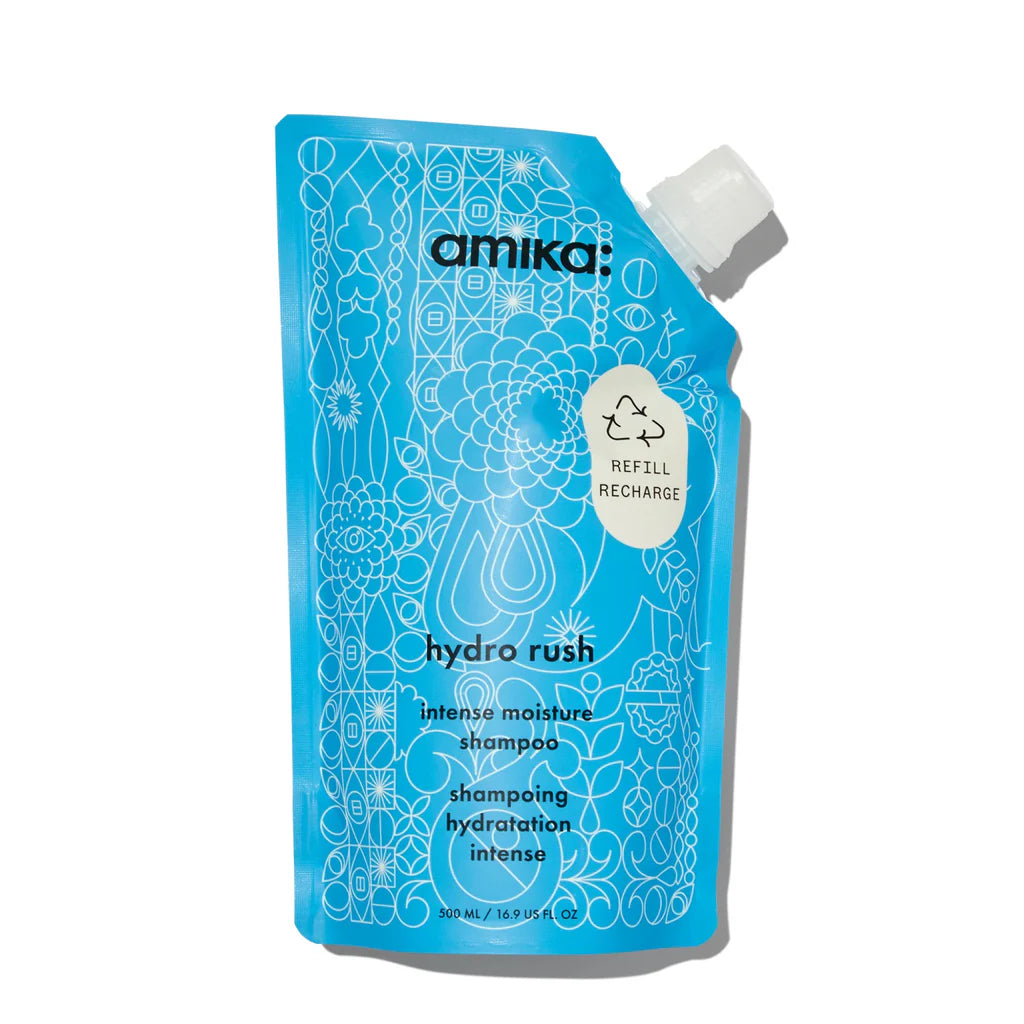 Amika hydro rush shampoo 500ml (REFILL)