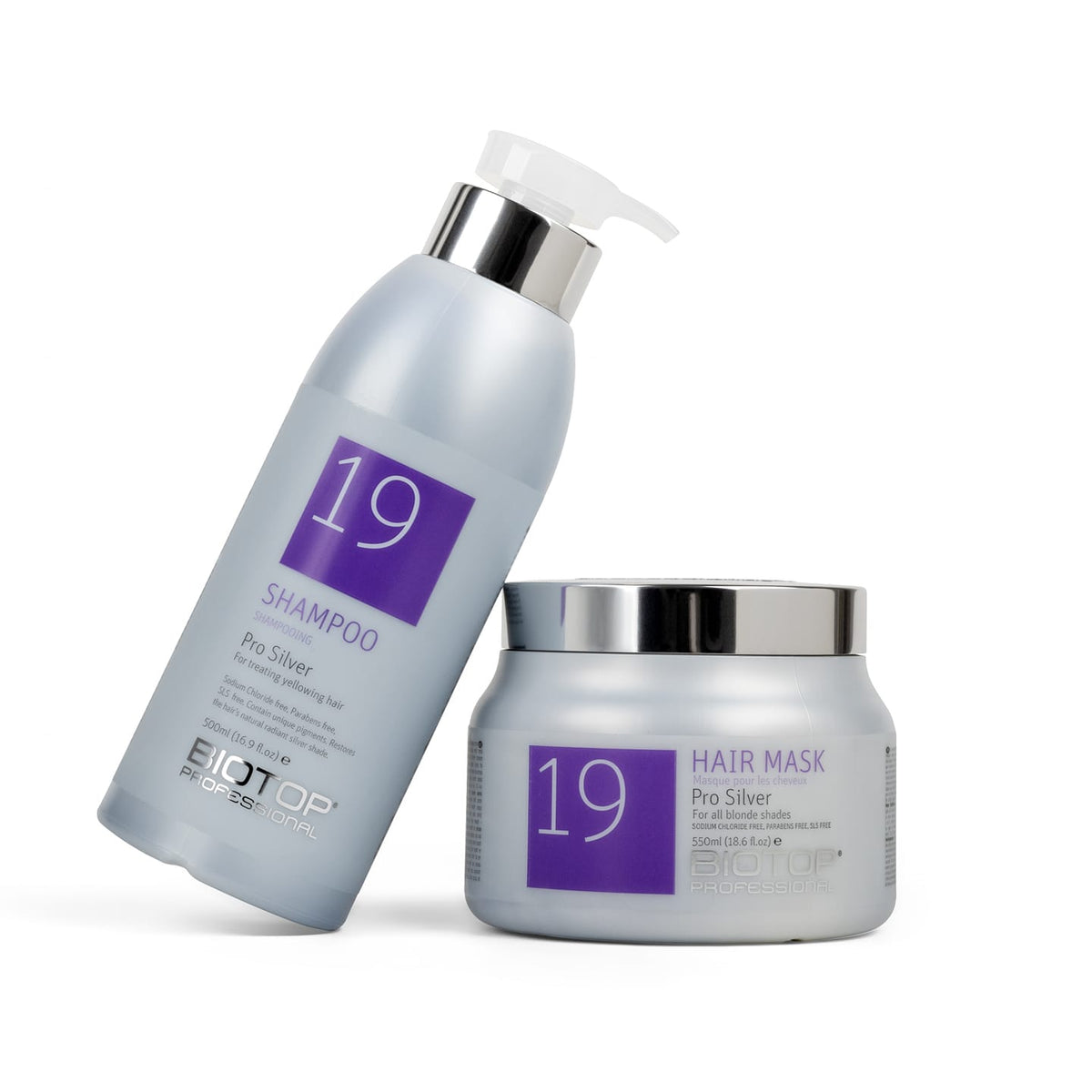 Biotop 19 Pro silver Kit shampoo + Mascarilla