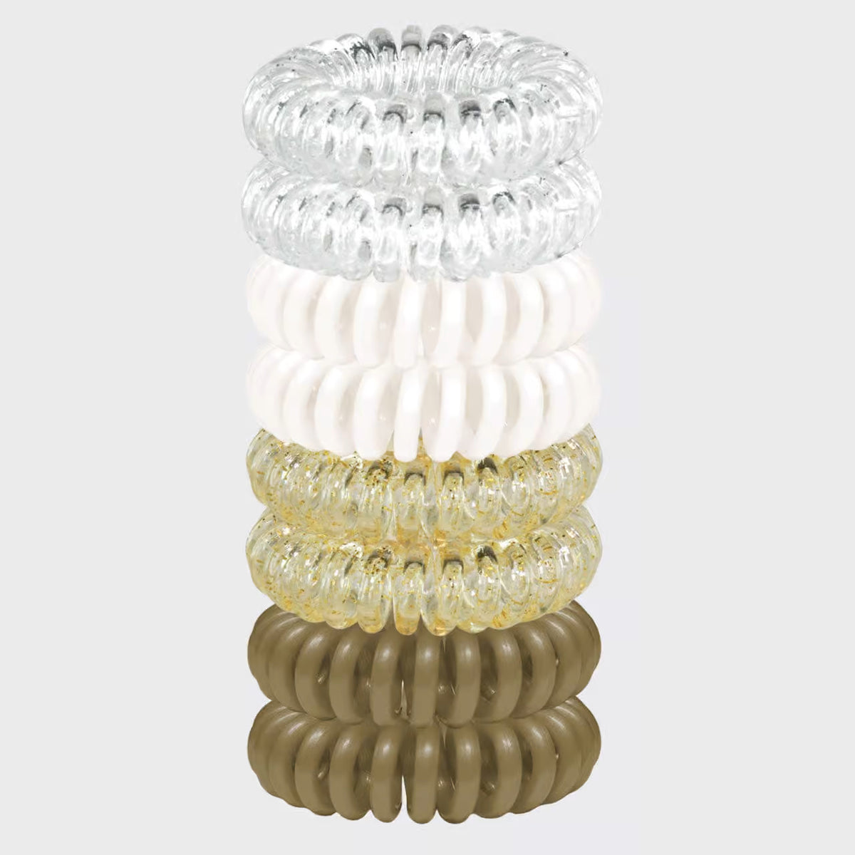 My Kitsch Spiral Hair Ties 8 Pack - Blonde