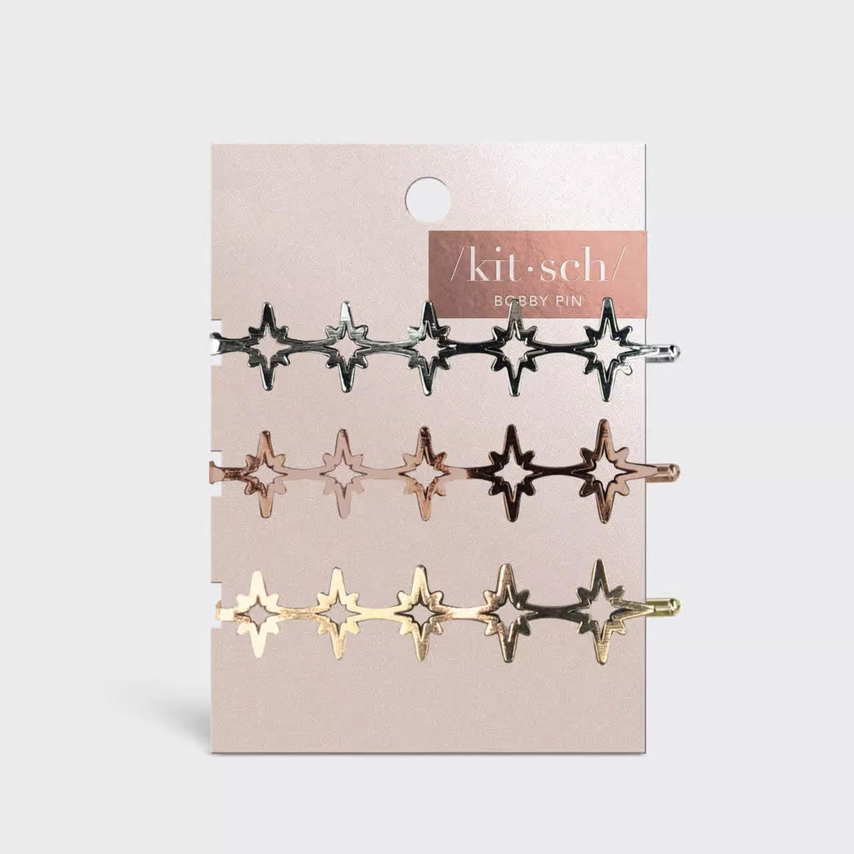 My Kitsch Starburst Metal Bobby Pins 3pc