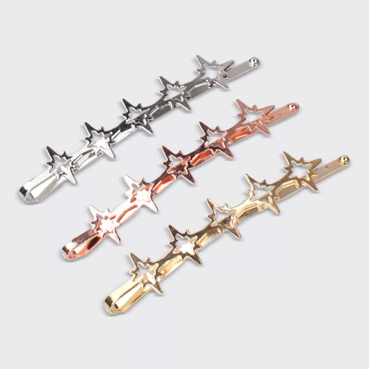 My Kitsch Starburst Metal Bobby Pins 3pc