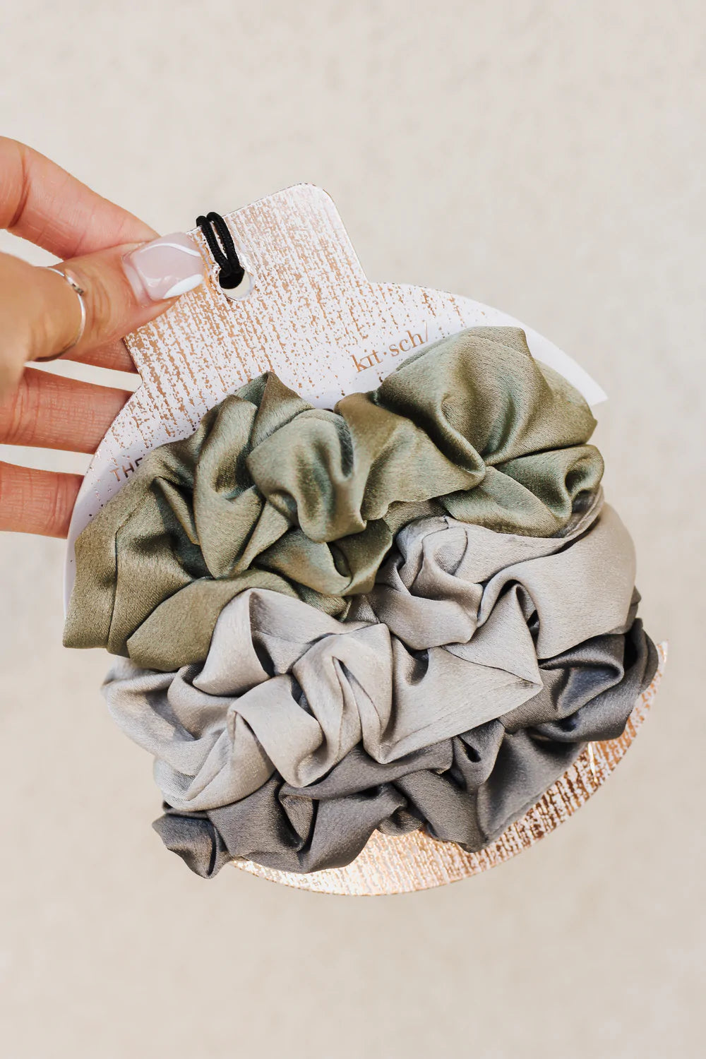 Kitsch Satin Scrunchie Winter Sange