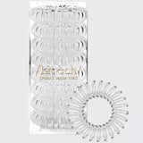 My kitsch Spiral Hair Ties 8 Pack - Clear