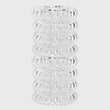 My kitsch Spiral Hair Ties 8 Pack - Clear