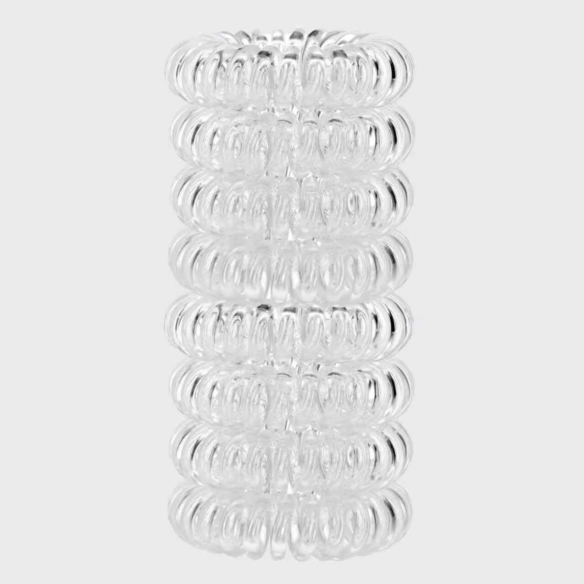 My kitsch Spiral Hair Ties 8 Pack - Clear